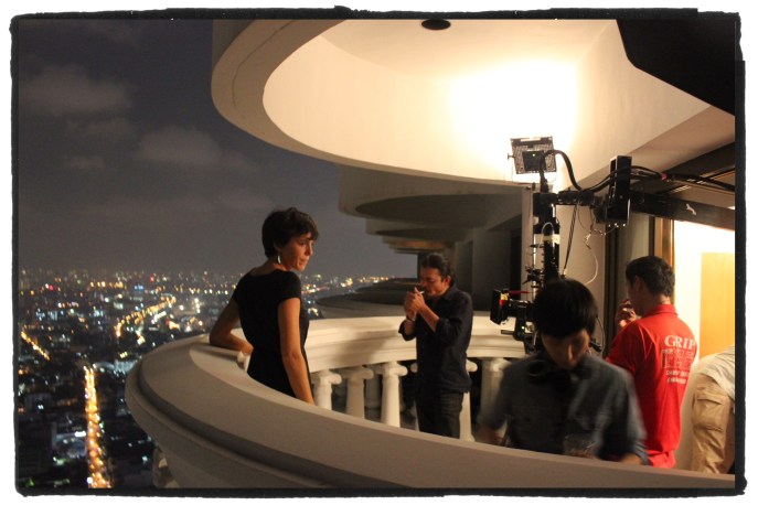 Sur le balcon de la suite dans laquelle fut tourné des séquences du film "Hangover"