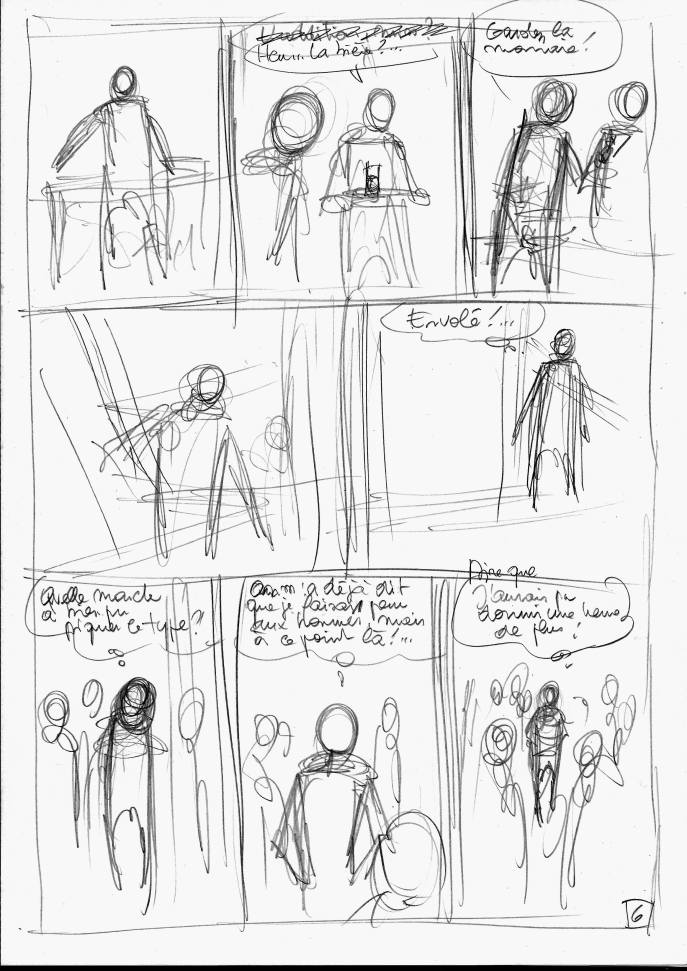 Scénario, première version.